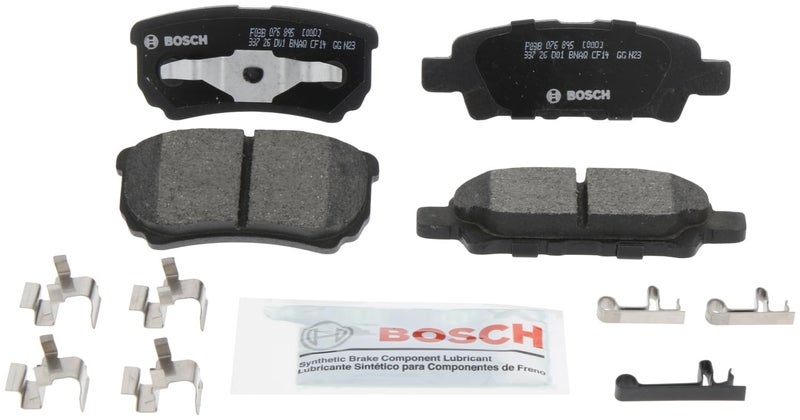 BOSCH BC1037 QuietCast Premium Ceramic Disc Brake Pad Set  Compatible with Select Chrysler 200 Cirrus Sebring Dodge Avenger Caliber Jeep Compass Patriot Mitsubishi Lancer Outlander REAR